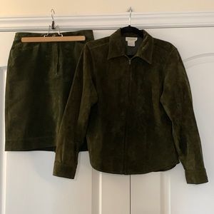 Suede Skirt and Jacket by Jones New York.